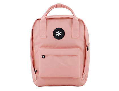 ANTARTIK - Cartera mochila 2 asas y bolsillos exteriores coral 300x115x390 mm (Ref. ME16)