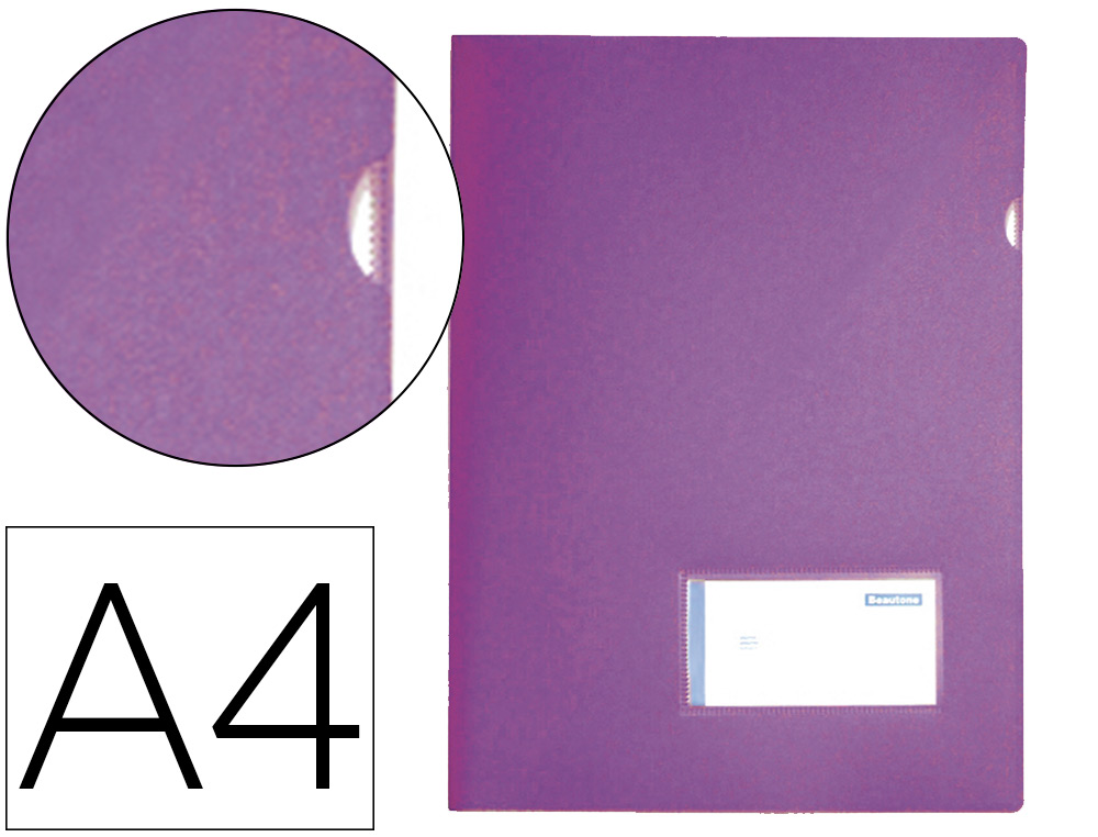 LIDERPAPEL - Carpeta dossier A4 u ero lavanda opaco (Ref. BL27)
