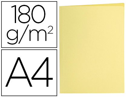 LIDERPAPEL - Subcarpeta A4 amarillo pastel 180g/m2 (Ref. SC27)