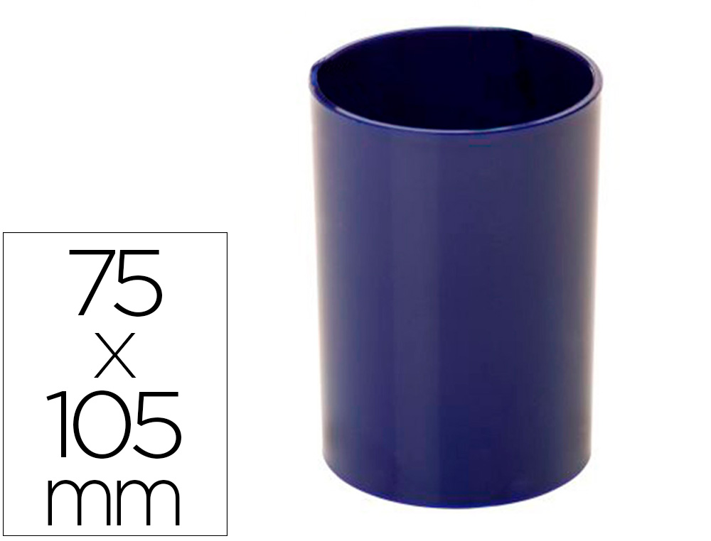 ARCHIVO 2000 - Cubilete portalapices antimicrobiano sanitized redondo azul diametro 75 mm altura 105 mm (Ref. 771AM AZ)