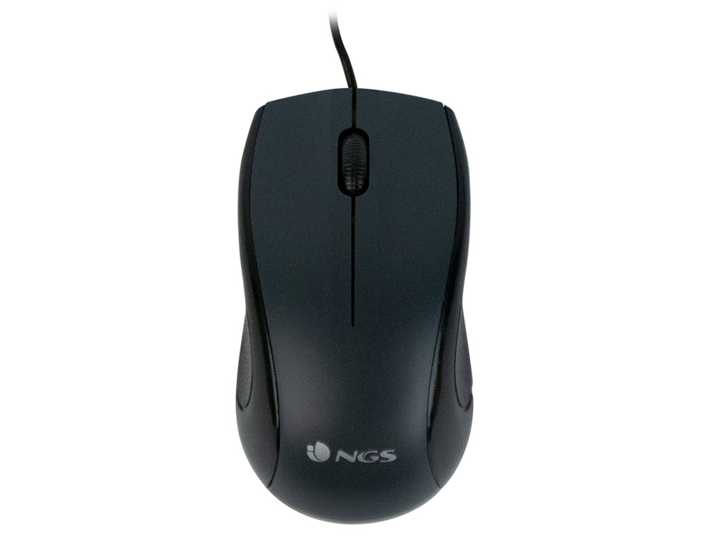 NGS - Raton wired mist optico con cable 1000 dpi ambidiestros usb color negro (Ref. MIST)