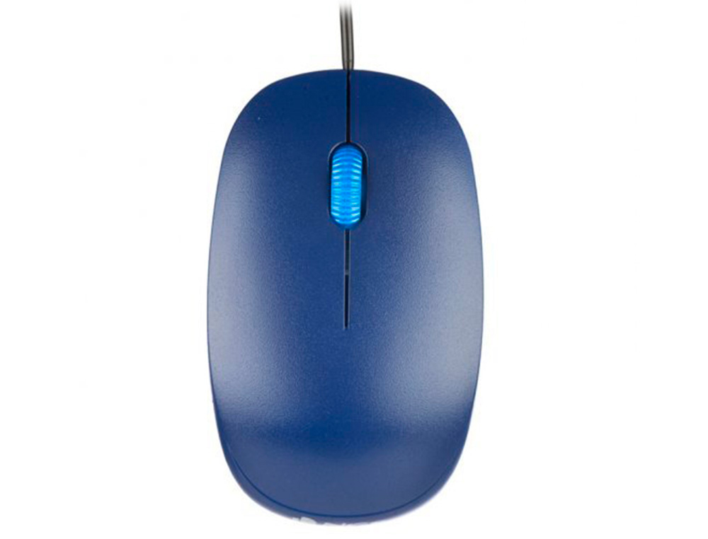 NGS - Raton wired flame optico con cable 1000 dpi ambidiestros usb color azul (Ref. FLAMEBLUE)
