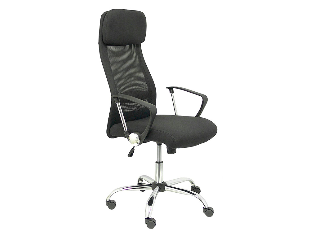 PIQUERAS Y CRESPO - Silla de direccion pyc esteras con brazos fijos regulable en altura respaldo en malla transpirable con (Ref. 32DBD840)