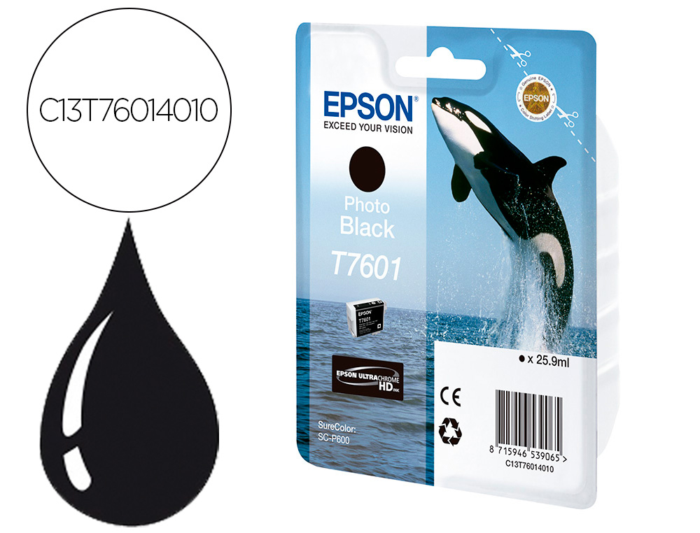 EPSON - Ink-jet surecolor sc-p600 negro foto (Ref. C13T76014010)