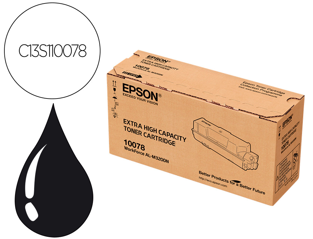 EPSON - Toner laser workforce c13s110078 negro 13000 paginas (Ref. C13S110078)