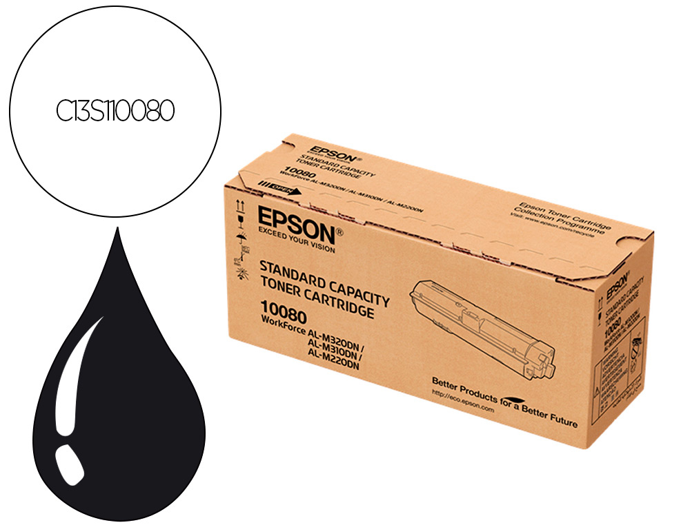 EPSON - Toner laser al-m300 series 270 negro 10000 paginas (Ref. C13S110080)