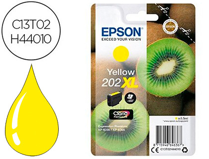 EPSON - Ink-jet 202 xl xp-6000 / xp-6005 / xp-6100 / xp-6105 amarillo 650 pag (Ref. C13T02H44010)