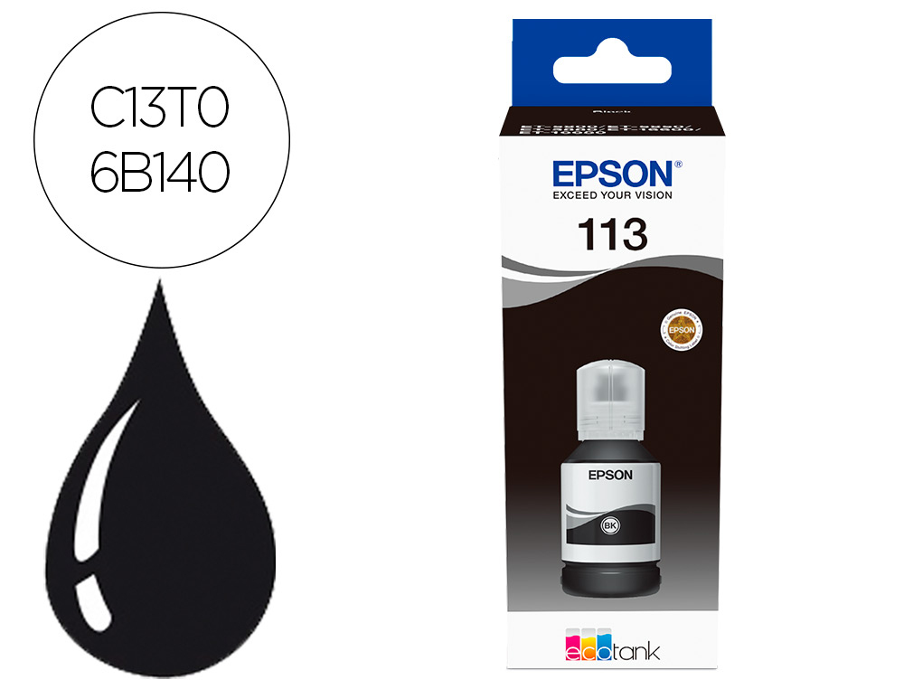 EPSON - Ink-jet ecotank 113 series negro (Ref. C13T06B140)