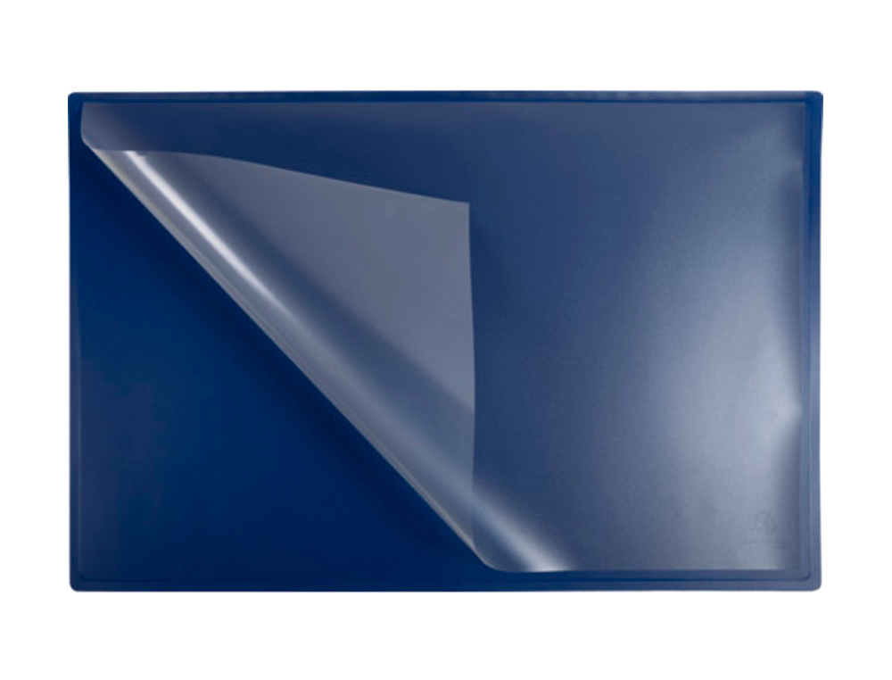 EXACOMPTA - Vade sobremesa clean safe polipropileno azul 59x39 cm (Ref. 601100D)