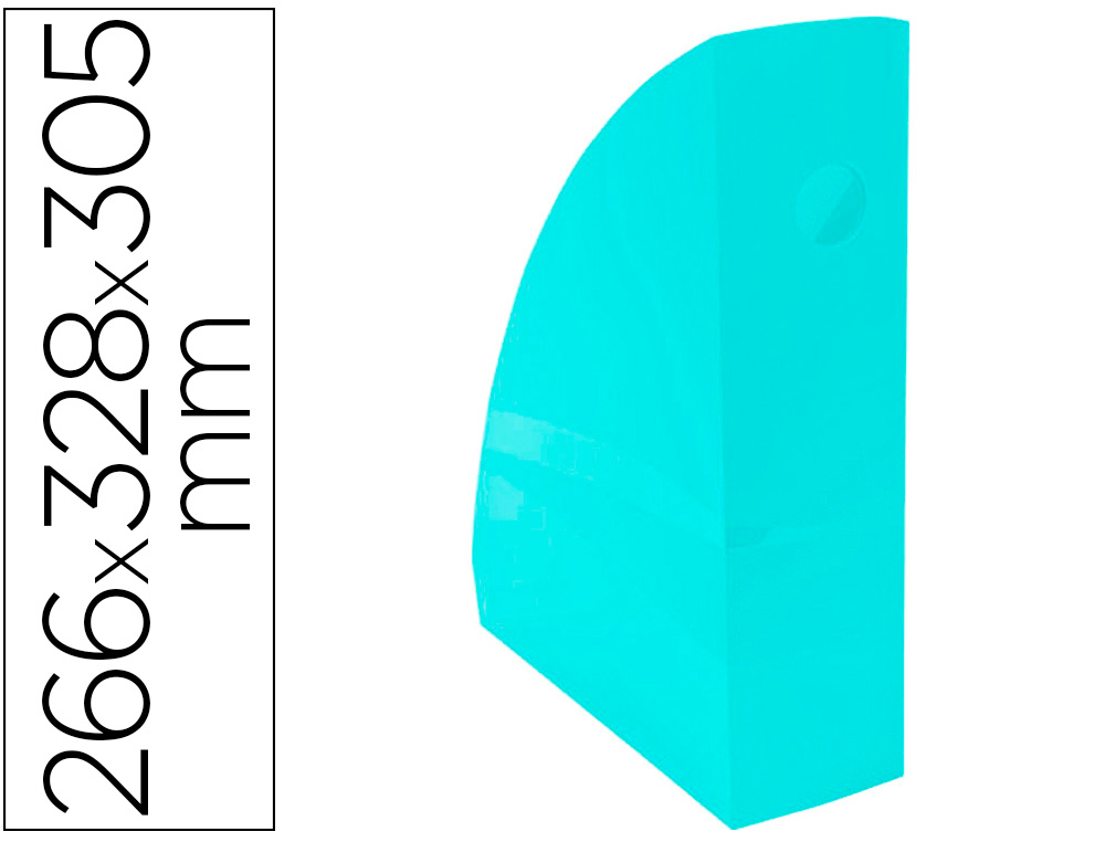 EXACOMPTA - Revistero aquarel mag-cube verde pastel (Ref. 18263D)