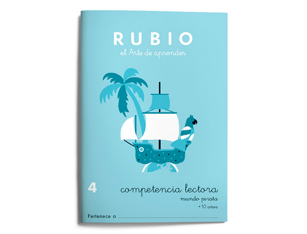 RUBIO - Cuaderno competencia lectora 4 mundo pirata (Ref. CL4)