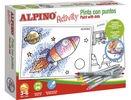 ALPINO - Juego didactico activity pinta con puntos (Ref. AC000002)
