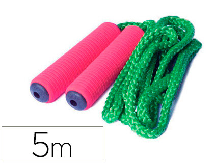 AMAYA - Cuerda individual en polipropileno trenzado en 16 usos con mango foam 5 m (Ref. 442809)