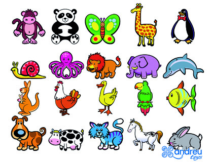 ANDREUTOYS - Juego animalitos magneticos 8 cm caja de 20 unidades surtidas 20,6x19x4,5 cm (Ref. 16019)