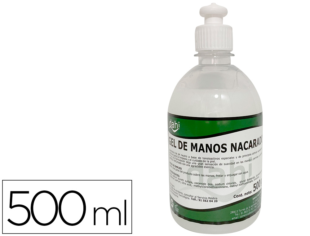 DAHI - Jabon liquido lavamanos con dosificador bote de 500 ml (Ref. PCH063-DJ)