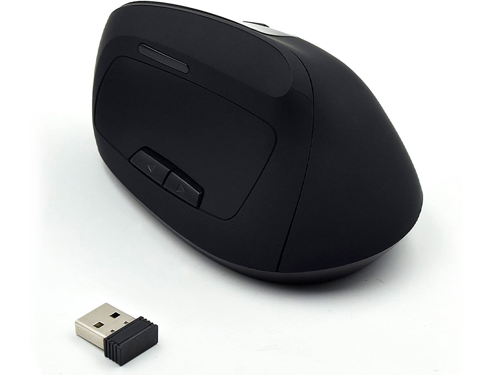 EWENT - Raton vertical ergonomico inalambrico 1600 dpi color negro (Ref. EW3158)