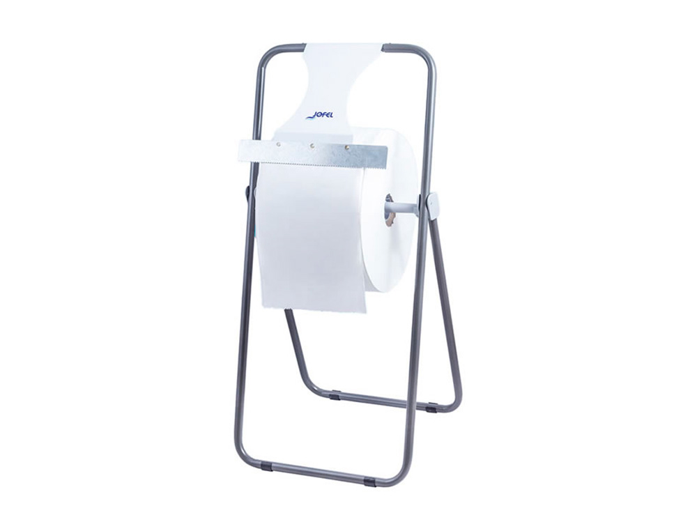 JOFEL - Portabobina industrial metalico suelo con sierra de corte para bobinas de hasta 500 m 850x418x445 mm (Ref. AD30001)