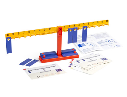 MINILAND - Juego balanza numerica 20 pesas + 10 colgadores (Ref. 95030)