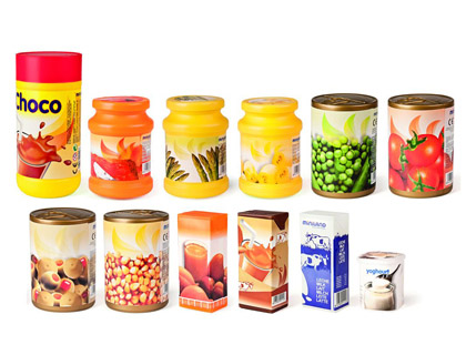 MINILAND - Juego alimentos envasados 12 piezas (Ref. 30596)