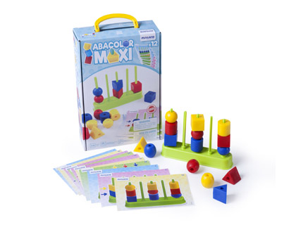 MINILAND - Juego abacolor 5 columna maxi 15 piezas (Ref. 45309)
