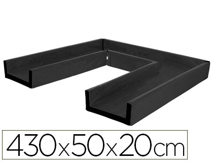 SUMO DIDACTIC - Circuito modular de gateo 430x50x20 cm negro (Ref. 448 NE)