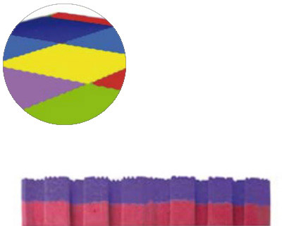 SUMO DIDACTIC - Puzzle escolar bicolor 100x100x2 cm lila/rojo (Ref. 866 L/R)