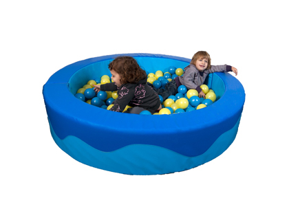 SUMO DIDACTIC - Piscina bolas redonda azul / celeste 2 sacos de bolas 150x30x15 cm (Ref. 105A)