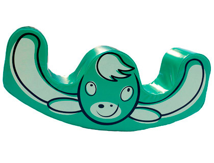 SUMO DIDACTIC - Balancin doble vaca verde 116x28x50 cm (Ref. 072)