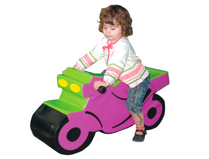 SUMO DIDACTIC - Moto fucsia / verde 90x25x43 cm (Ref. 370)