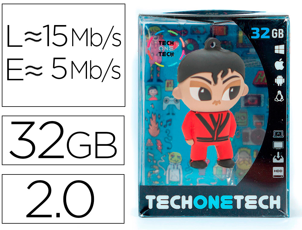 TECH ON TECH - Memoria usb mj thriller 32 gb (Ref. TEC5103-32)