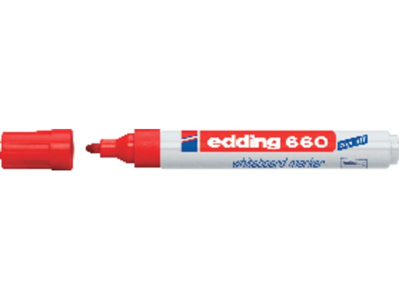 EDDING - Marcador pizarra 660 Rojo (Ref.660-02)