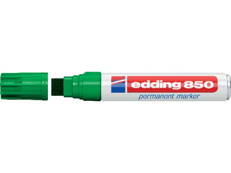 EDDING - 850 MARCADOR PERMANENTE PUNTA BISELADA TRAZO 5 - 16 MM VERDE (Ref.850-04)