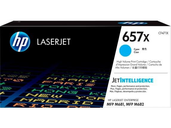 HP - TONER CIAN LASERJET ENTERPRISE MFP M681 - Nº 657X (Ref.CF471X)