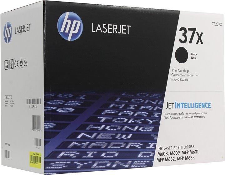 HP - TONER NEGRO LASERJET M608N/DN/X, M609DN/X, M631DN/Z, M632FHT/H, FLOW M631H/M632Z - Nº 37X ALTA CAPACIDAD (Ref.CF237X)