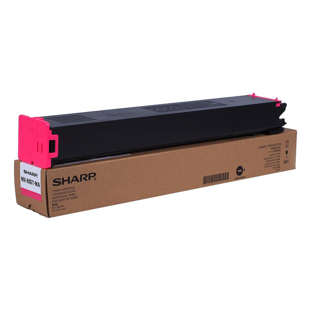 SHARP - TONER MAGENTA MX-2630N, 2651, 3050N, 3050V, 3060N, 3060V, 3061, 3070V, 3550N, 3560N, 3570N, 4050N, 4060N, 4060V, 4070N, 5050N, 5070N, 5070V, 6050N, 6070N (Ref.MX-61GTMA)