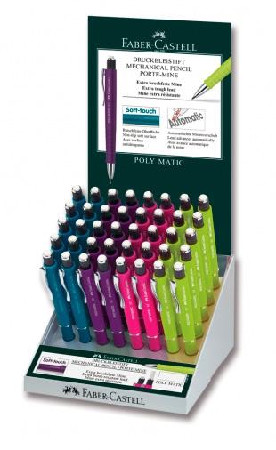 FABER CASTELL - PORTAMINAS FABER-CASTELL POLY MATIC 0,7mm EXPOSITOR DE 40 (Ref.133341)