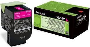 LEXMARK - CONSUMIBLE IMPRESORA LASER 802HM TONER MAGENTA AC RETORN (Ref.80C2HM0)