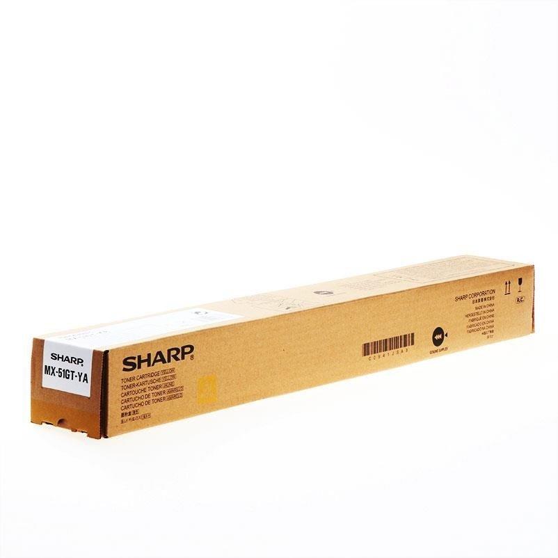 SHARP - TONER AMARILLO MX-5112N, 4112N, 4140N, 4141N, 5140N, 5141N (Ref.MX-51GTYA)