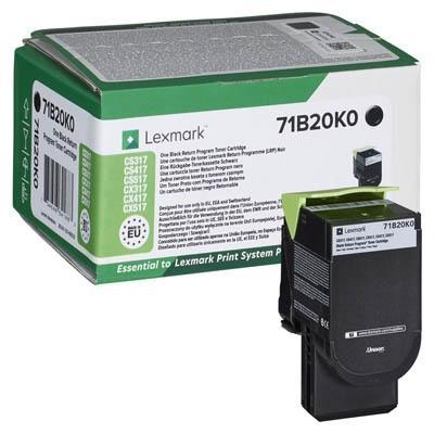 LEXMARK - TONER CS317/CS417/CS517/CX317/CX417/CX517 NEGRO RETB. (3.000 PAG.) (Ref.71B20K0)