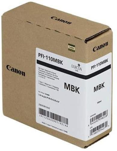 CANON - TINTA NEGRO MATE TX-2000/3000/4000 - PFI-110MBK (Ref.2363C001AA)