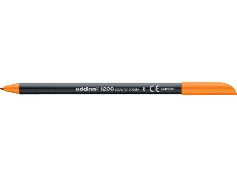 EDDING - Rotulador Punta de Fibra Mod.1200 naranja Trazo 0,5 a 1 mm (Ref.1200-06)
