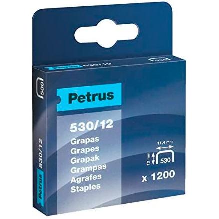 PETRUS - GRAPAS 530/12MM COBREADA CJ 1200 -24U- (Ref.77516)