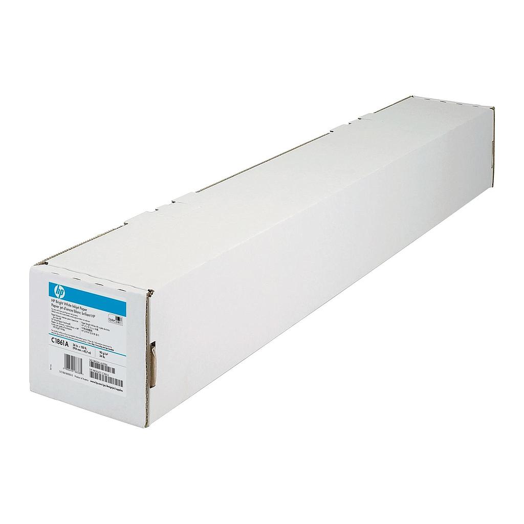 HP - PAPEL BLANCO BRILLANTE. ROLLO 36", 91M. X 914MM., 90G. (Ref.C6810A)