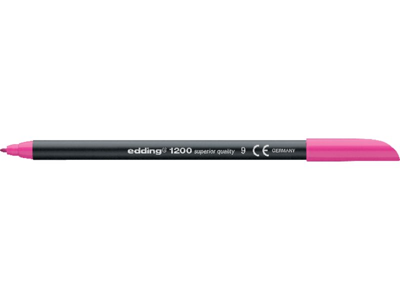 EDDING - Rotulador Punta de Fibra Mod.1200 rosa Trazo 0,5 a 1 mm. (Ref.1200-09)