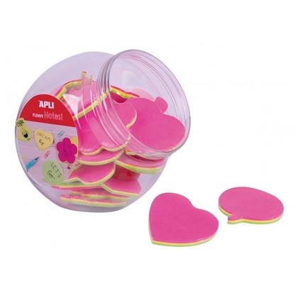 APLI - TACO NOTAS FUNNY NOTES 75h 75X75 mm SURTIDO (4 formas diferentes) EXPOSITOR de 45 
 (Ref.17900)