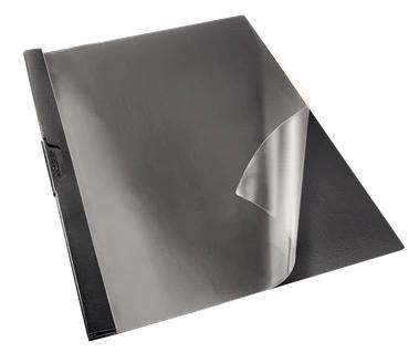 ESSELTE - DOSSIER CLIP PVC CLIP FILE A4 pinza METAL 30h NEGRO VIVIDA (Ref.563700)