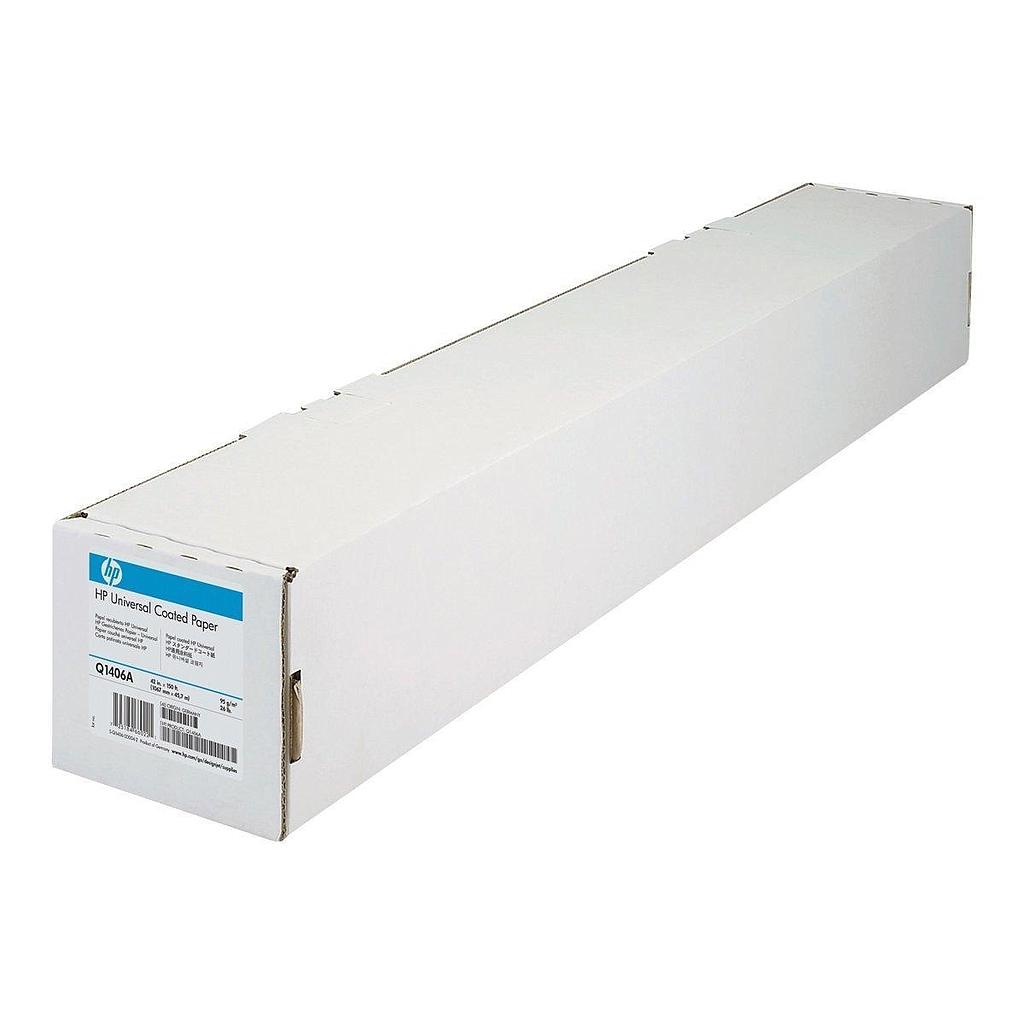 HP - PAPEL COUCHE (RECUBIERTO) LF ROLLO 36", 45,7M. X 914MM., 95G. (Ref.Q1405B)