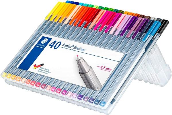 STAEDTLER - ROTULADOR FIBRA 334 TRIPLUS FINELINER BOX de 40 (Ref.334 SB40)