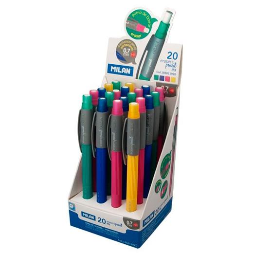 MILAN - PORTAMINAS PL1 TOUCH 0,7 mm EXPOSITOR de 20 (Ref.185011920)