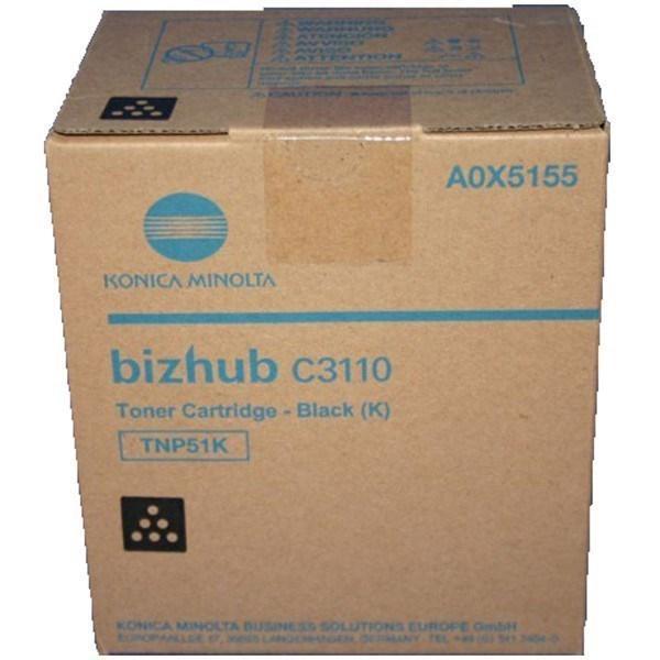 KONICA MINOLTA - KONICA-MINOLTA TONER TNP51 NEGRO BNIZHUB C3110 (Ref.A0X5155)